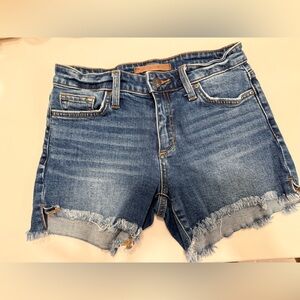 Joe's Jeans Distressed Blue Denim Shorts